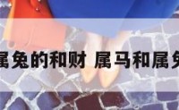 属马与属兔的和财 属马和属兔和财吗