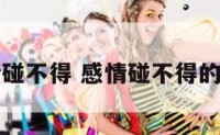 爱情碰不得 感情碰不得的句子