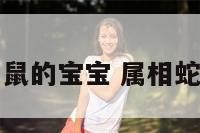 夫妻属蛇生属鼠的宝宝 属相蛇生鼠宝宝好吗