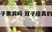 双子座有双子黑洞吗 双子座真的有两个人格吗
