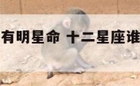 十二星座谁有明星命 十二星座谁有明星命排名