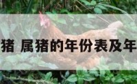 2107属猪 属猪的年份表及年龄2017