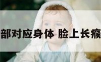 脸上长痦子部对应身体 脸上长瘊子什么寓意