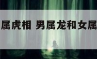 男属龙和女属虎相 男属龙和女属虎的婚姻如何