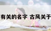 古风和音乐有关的名字 古风关于音乐的名字