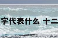 十二生肖等字代表什么 十二生肖中的字
