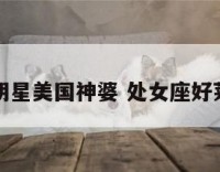 处女座明星美国神婆 处女座好莱坞明星