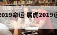 属虎在2019命运 属虎2019运势或运程