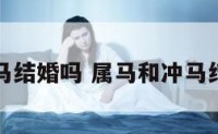 属马和冲马结婚吗 属马和冲马结婚吗好吗