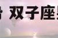 双子座男每日运势 双子座男运势今日运势查询