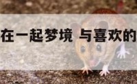 与喜欢的人在一起梦境 与喜欢的人在一起梦境正常吗