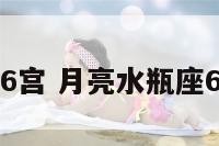 月亮水瓶座6宫 月亮水瓶座6宫代表什么
