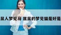 属鼠人梦见马 属鼠的梦见猫是好是坏
