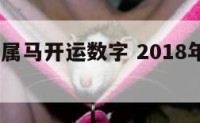 2018年属马开运数字 2018年属马人运程