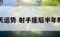 射手后天运势 射手座后半年财运方位