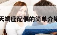 天蝎座配偶的简单介绍