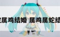 2020属蛇属鸡结婚 属鸡属蛇结婚好不好