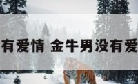 金牛男沒有爱情 金牛男没有爱情怎么办