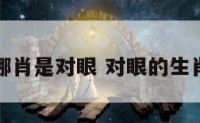 十二生肖哪肖是对眼 对眼的生肖指的哪个