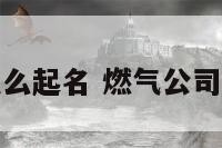 燃气公司怎么起名 燃气公司怎么起名字