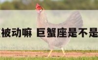 巨蟹座被动嘛 巨蟹座是不是很被动
