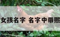名字带熙的女孩名字 名字中带熙的女孩名字