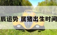 属猪出生时辰运势 属猪出生时间最好的时辰