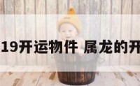 生肖龙2019开运物件 属龙的开运的东西