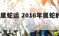 2016年属蛇运 2016年属蛇的人是什么命?
