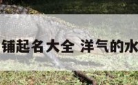 水吧店铺起名大全 洋气的水吧店名