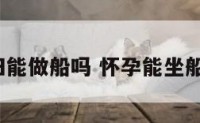 孕妇能做船吗 怀孕能坐船吗?