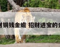 招财铜钱金蟾 招财进宝的金蟾