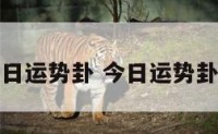 今日运势卦 今日运势卦象