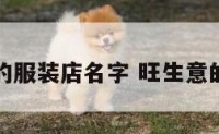 可以生财的服装店名字 旺生意的服装名字