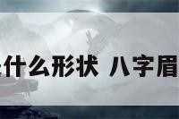 八字眉毛是什么形状 八字眉是什么样子