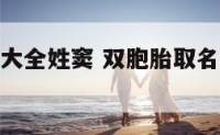 双胞胎起名大全姓窦 双胞胎取名字大全免费2022