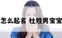 杜姓男宝宝怎么起名 杜姓男宝宝起名带玉字