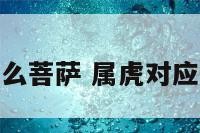 属虎对应什么菩萨 属虎对应什么菩萨好