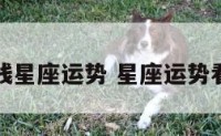 不用花钱星座运势 星座运势看了不衰