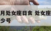 2016年9月处女座日食 处女座是九月多少号到多少号