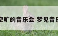 梦见空旷的音乐会 梦见音乐演出