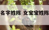 给女宝宝起名字姓陈 女宝宝姓陈好听的名字大全