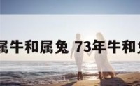 1973年属牛和属兔 73年牛和兔合不合