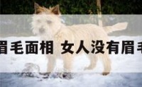 女没有眉毛面相 女人没有眉毛的面相