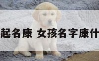 女宝宝起名康 女孩名字康什么好听