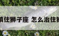 怎么镇住狮子座 怎么治住狮子座