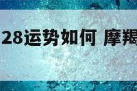摩羯座7月28运势如何 摩羯座2021年7月28