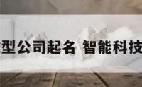 智能科技型公司起名 智能科技公司名片
