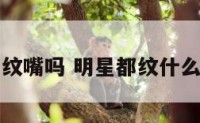明星纹嘴吗 明星都纹什么图案