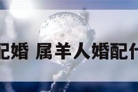 属羊人宜配婚 属羊人婚配什么属相好